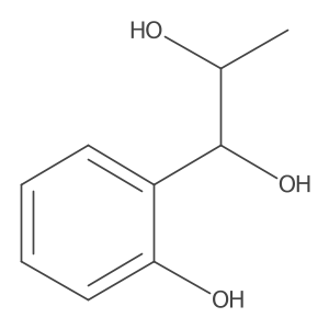 rel-(1R,2R)-1-(2-Hydroxyphenyl)-1,2-propanediol Structure