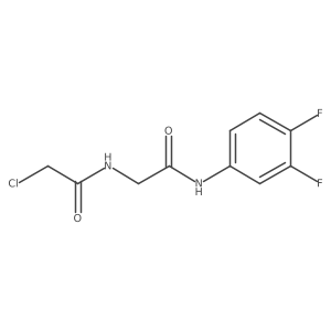 2-chloro-N-{[(3,4-difluorophenyl)carbamoyl]methyl}acetamide Structure