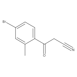 3-(4-Bromo-2-methylphenyl)-3-oxopropanenitrile Structure