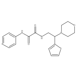 N1-(2-morpholino-2-(thiophen-2-yl)ethyl)-N2-(pyridin-4-yl)oxalamide Structure