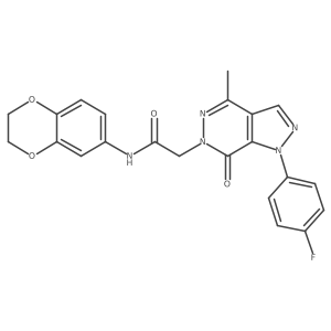 N-(2,3-dihydro-1,4-benzodioxin-6-yl)-2-[1-(4-fluorophenyl)-4-methyl-7-oxo-1H,6H,7H-pyrazolo[3,4-d]pyridazin-6-yl]acetamide Structure