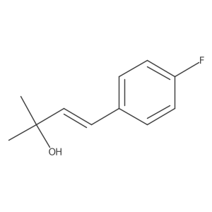 4-(4-Fluorophenyl)-2-methylbut-3-en-2-ol结构式