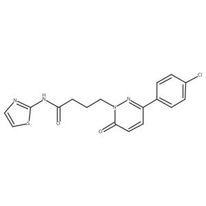 4-(3-(4-chlorophenyl)-6-oxopyridazin-1(6H)-yl)-N-(thiazol-2-yl)butanamide Structure