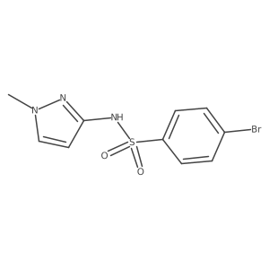 4-Bromo-n-(1-methyl-1h-pyrazol-3-yl)benzenesulfonamide Structure
