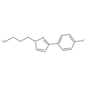 3-[3-(4-fluorophenyl)-1H-pyrazol-1-yl]propan-1-amine Structure