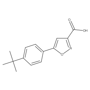 5-(4-(tert-Butyl)phenyl)isoxazole-3-carboxylic acid结构式