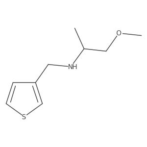 (1-Methoxypropan-2-YL)(thiophen-3-ylmethyl)amine结构式