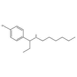 [1-(4-Bromophenyl)propyl](hexyl)amine Structure