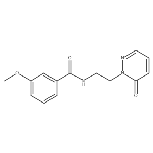 3-methoxy-N-(2-(6-oxopyridazin-1(6H)-yl)ethyl)benzamide结构式