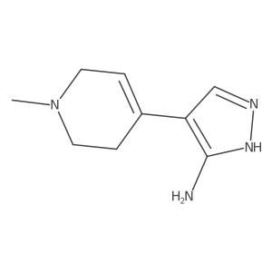 4-(1-methyl-3,6-dihydro-2H-pyridin-4-yl)-1H-pyrazol-5-amine结构式