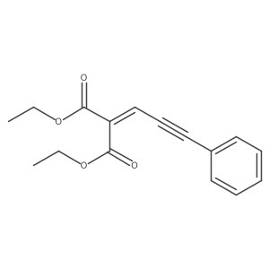 1,3-Diethyl 2-(3-phenyl-2-propyn-1-ylidene)propanedioate结构式