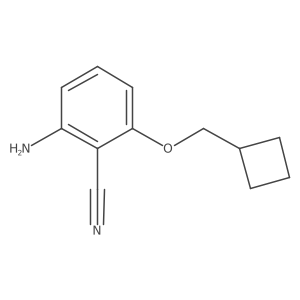 2-Amino-6-(cyclobutylmethoxy)benzonitrile结构式