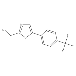 2-(Chloromethyl)-5-[4-(trifluoromethyl)phenyl]oxazole Structure