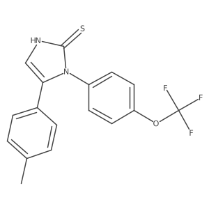 5-(4-methylphenyl)-1-[4-(trifluoromethoxy)phenyl]-1H-imidazole-2-thiol结构式