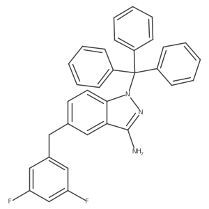 5-(3,5-Difluoro-benzyl)-1-trityl-1H-indazol-3-ylamine Structure