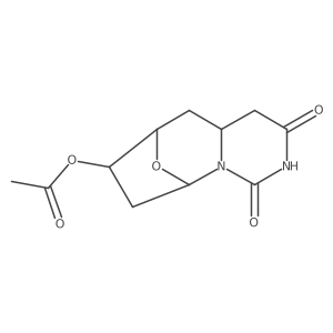 (4AR,6R,7S,9R)-1,3-dioxodecahydro-6,9-epoxypyrimido[1,6-a]azepin-7-yl acetate Structure
