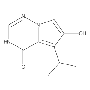 6-hydroxy-5-propan-2-yl-3H-pyrrolo[2,1-f][1,2,4]triazin-4-one结构式