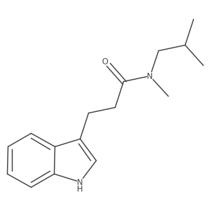 N-Methyl-N-(2-methylpropyl)-1H-indole-3-propanamide Structure