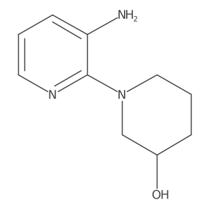 1-(3-Aminopyridin-2-yl)piperidin-3-ol结构式
