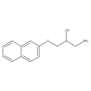 2-Propanol, 1-amino-3-(2-naphthalenylthio)-结构式