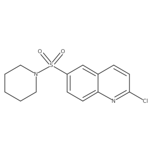 2-Chloro-6-(1-piperidinylsulfonyl)quinoline结构式