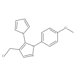 4-(Chloromethyl)-1-(4-methoxyphenyl)-5-(1H-pyrrol-1-yl)-1H-pyrazole Structure