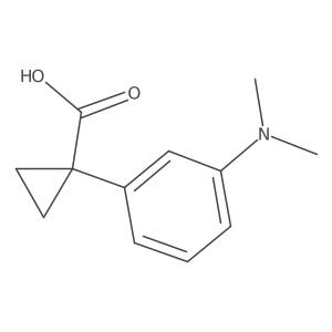 1-[3-(Dimethylamino)phenyl]cyclopropane-1-carboxylicacid Structure