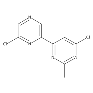 4-Chloro-6-(6-chloro-2-pyrazinyl)-2-methylpyrimidine Structure