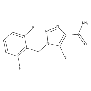5-Amino-1-[(2,6-difluorophenyl)methyl]-1H-1,2,3-triazole-4-carboxamide Structure