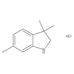 6-Iodo-3,3-dimethylindoline hydrochloride Structure