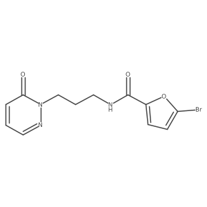 5-bromo-N-(3-(6-oxopyridazin-1(6H)-yl)propyl)furan-2-carboxamide Structure