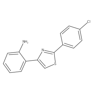 2-[2-(4-Chlorophenyl)-1,3-thiazol-4-yl]aniline结构式
