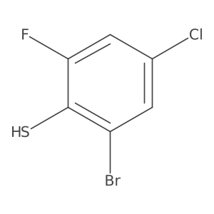 2-Bromo-4-chloro-6-fluorobenzenethiol Structure