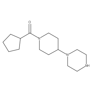 Cyclopentyl-(4-piperazin-1-ylpiperidin-1-yl)methanone Structure