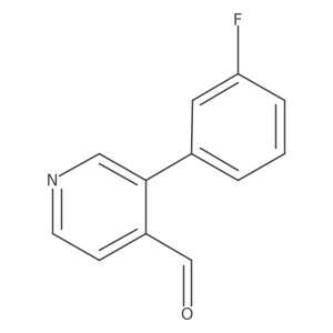 3-(3-Fluorophenyl)isonicotinaldehyde结构式