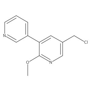 5-(Chloromethyl)-2-methoxy-3,3a(2)-bipyridine结构式
