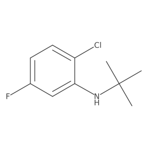 N-tert-butyl-2-chloro-5-fluoroaniline结构式