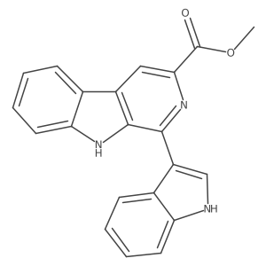 Methyl 1-(1H-indol-3-yl)-9H-pyrido[3,4-b]indole-3-carboxylate结构式