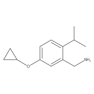 (5-Cyclopropoxy-2-isopropylphenyl)methanamine Structure