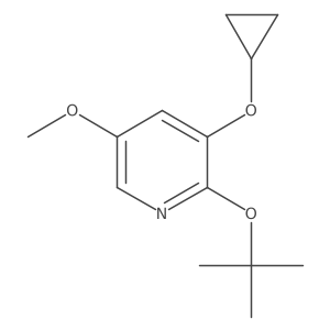 2-Tert-butoxy-3-cyclopropoxy-5-methoxypyridine Structure