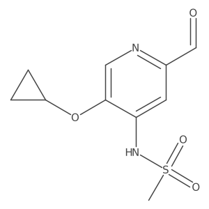 N-(5-Cyclopropoxy-2-formylpyridin-4-YL)methanesulfonamide Structure