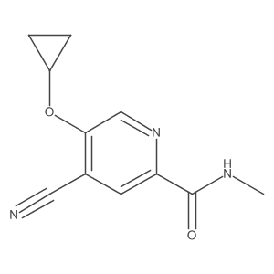 4-Cyano-5-cyclopropoxy-N-methylpicolinamide Structure