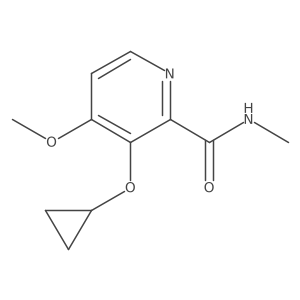 3-Cyclopropoxy-4-methoxy-N-methylpicolinamide Structure