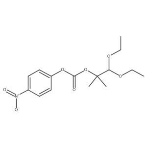 2-(1,1-Diethoxy-2-methyl)propyl 4'-Nitrophenyl Carbonate-d6结构式
