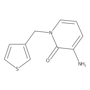 3-Amino-1-(thiophen-3-ylmethyl)-1,2-dihydropyridin-2-one Structure