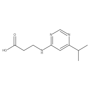 3-{[6-(Propan-2-yl)pyrimidin-4-yl]amino}propanoic acid Structure