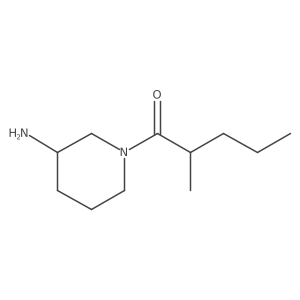 1-(3-Aminopiperidin-1-yl)-2-methylpentan-1-one结构式