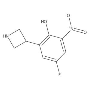 Phenol, 2-(3-azetidinyl)-4-fluoro-6-nitro-结构式