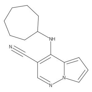 4-(Cycloheptylamino)pyrrolo[1,2-b]pyridazine-3-carbonitrile Structure