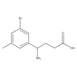4-Amino-4-(3-bromo-5-methylphenyl)butanoic acid结构式